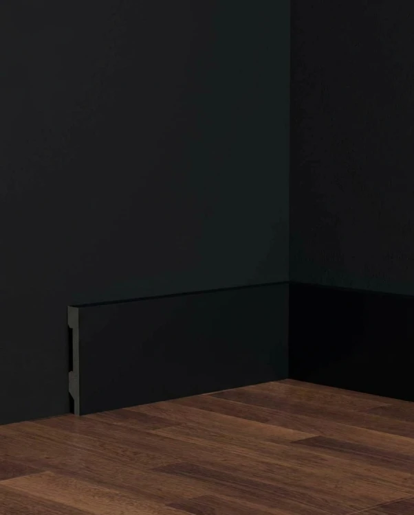 Listwa przypodłogowa czarna twarda polimerowa 240x8 cm wodoodporna MyHome – zdjęcie 5