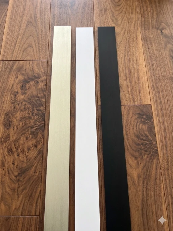 Listwa przypodłogowa czarna twarda polimerowa 240x8 cm wodoodporna MyHome – zdjęcie 8