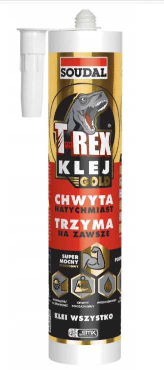 Soudal T-REX Gold Klej montażowy uniwersalny 290 ml