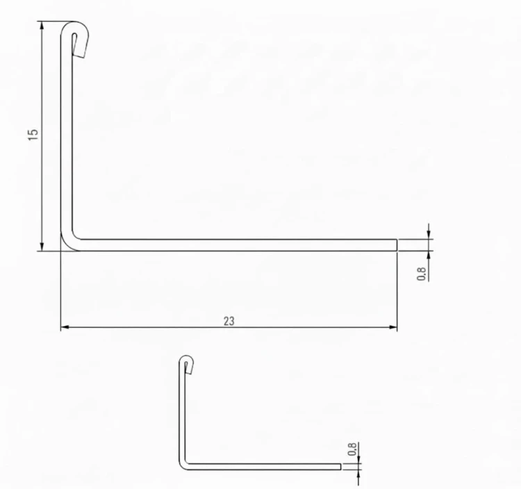 LISTWA ZE ST. NIERDZEWNEJ KTT926 15X22MM 2,5M SZCZ