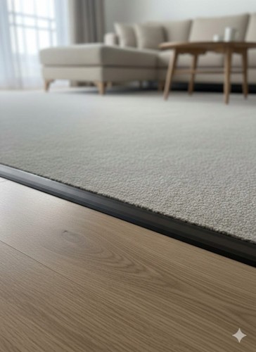 Listwa Progowa Aluminiowa do Paneli Winylowych SPC Ciemny brąz 30mm 1.8m
