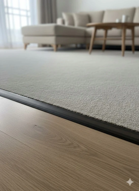 Listwa Progowa Aluminiowa do Paneli Winylowych SPC Ciemny brąz 30mm 1.8m
