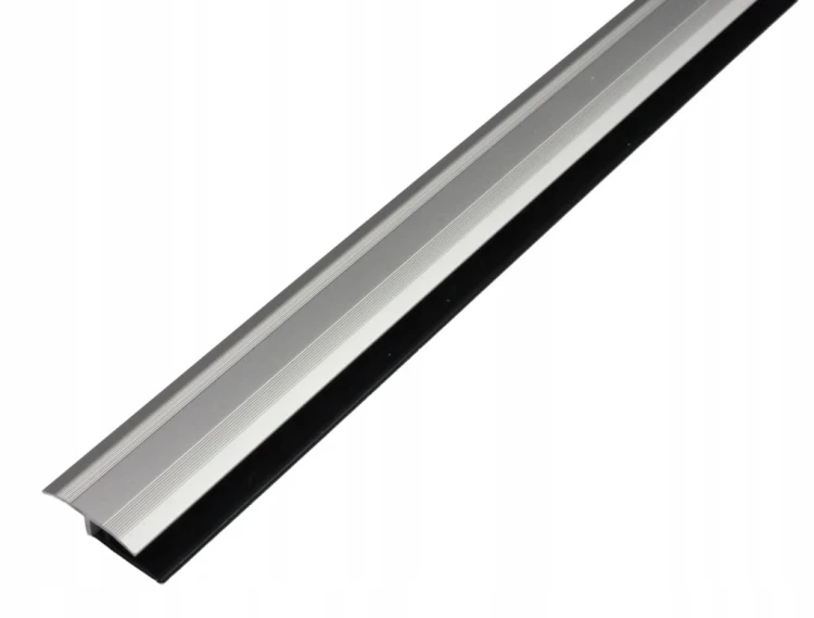 Listwa Progowa Aluminiowa do Paneli Winylowych SPC Srebrna 30mm 1.8m