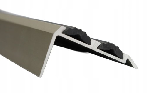 Profil aluminiowy Schodowy z wkładką antypoślizgową szampan mat 38x20mm0.9