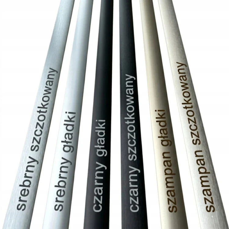 Listwa Progowa wcisk 40mm 93CM Aluminiowa Łączeniowa Szampan Szczotkowany