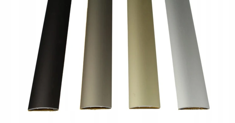 LISTWA PROGOWA SAMOPRZYLEPNA 90 CM 30 MM ALUMINIOWA SZAMPAN GŁADKA MYHOME