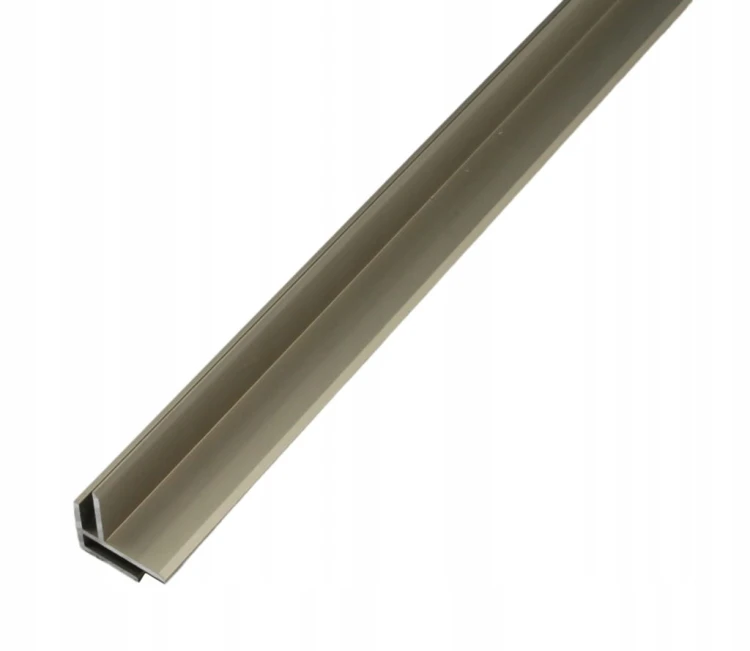 Kątownik ALU 15x15mm 90 cm do płyt i paneli 4mm Listwa narożnikowa Szampan