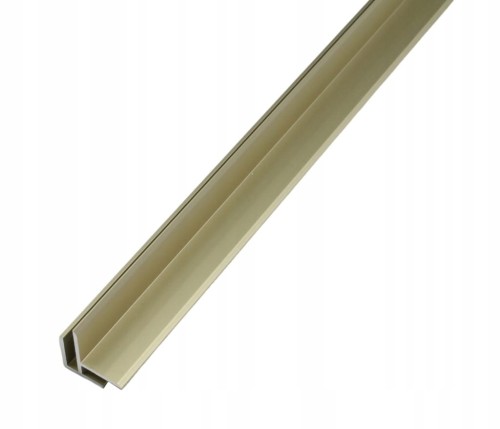 Kątownik ALU 15x15mm 90 cm do płyt i paneli 4mm Listwa narożnikowa Piasek