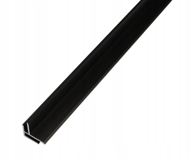 Kątownik ALU 15x15mm 90 cm do płyt i paneli 4mm Listwa narożn. Czarny Brąz