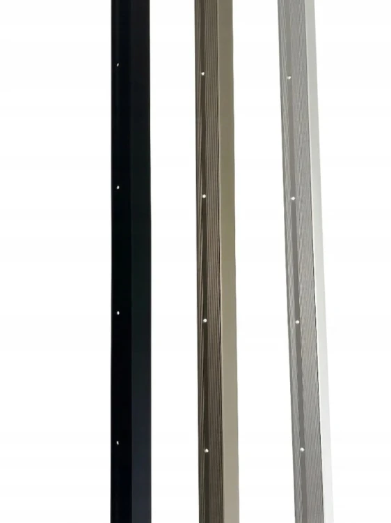 Profil Schodowy Aluminiowy Czarny Ryflowany 45x40mm MyHome