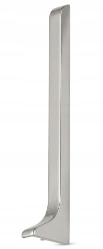 Zaślepka prawa do aluminiowej listwy przypodłogowej 80 mm srebrna MyHome
