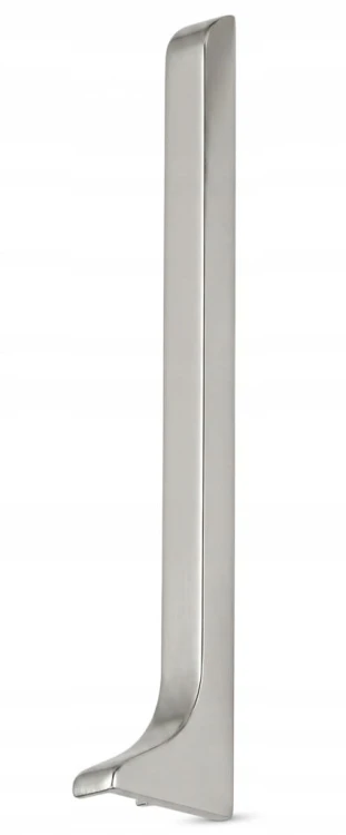 Zaślepka prawa do aluminiowej listwy przypodłogowej 80 mm srebrna MyHome