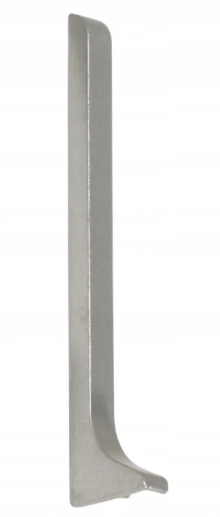 ZAŚLEPKA LEWA ALUMINIOWA SREBRNA 80mm METAL MyHome