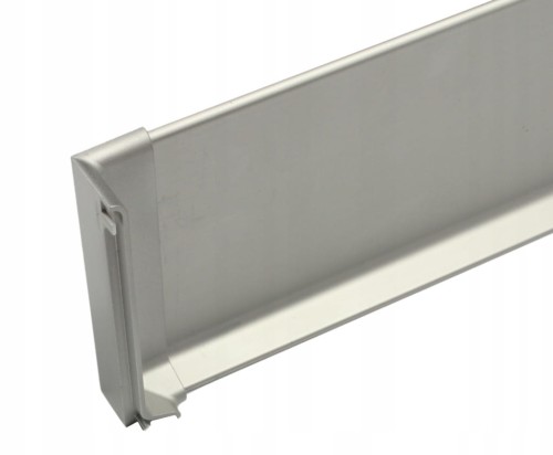 Narożnik wewnętrzny do aluminiowej listwy przypodłogowej 80 mm srebrny – zdjęcie 2