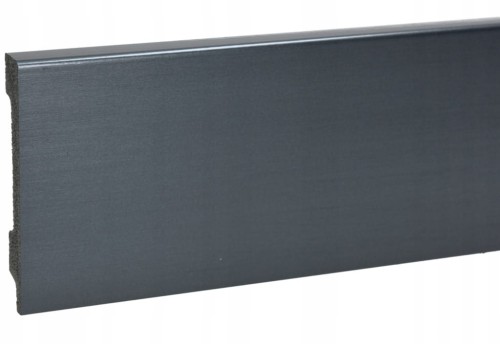 Listwa przypodłogowa ANTRACYT SZCZOTKOWANY 8cm XPS