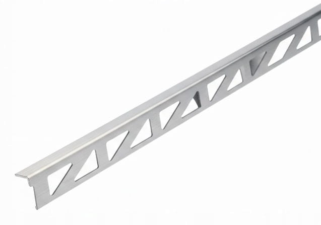 LISTWA DEKORACYJNA DO PŁYTEK 250x10mm SREBRNY SZCZOTKOWANY STAL NIERDZEWNA