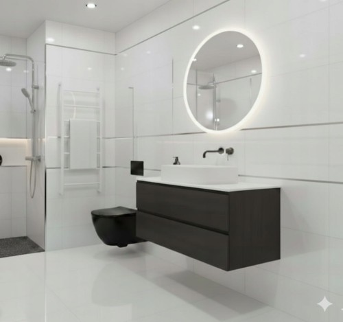 LISTWA DEKORACYJNA DO PŁYTEK 250x10mm SREBRNY SZCZOTKOWANY STAL NIERDZEWNA