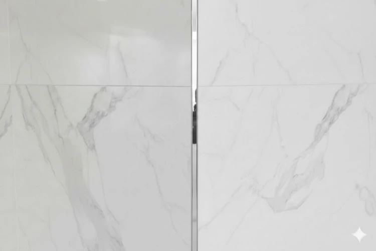 LISTWA DEKORACYJNA DO PŁYTEK 250x10mm SREBRNY SZCZOTKOWANY STAL NIERDZEWNA