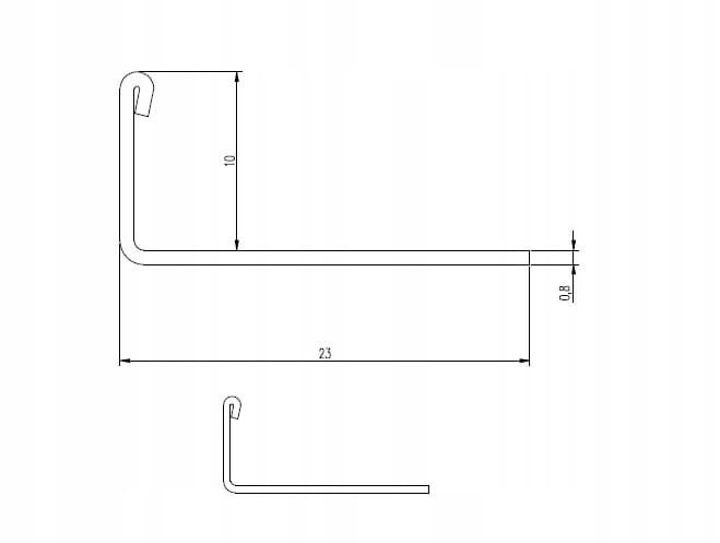 LISTWA DEKORACYJNA DO PŁYTEK 250x10mm SREBRNY SZCZOTKOWANY STAL NIERDZEWNA