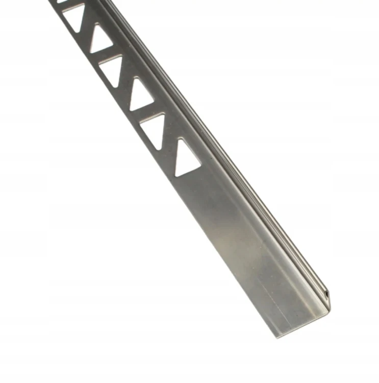 LISTWA DEKORACYJNA DO PŁYTEK 250cm 6mm SREBRNA STAL NIERDZEWNA