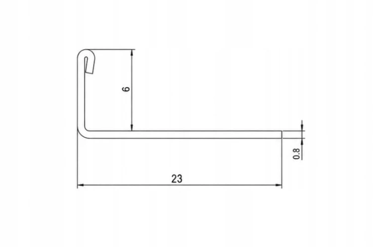 LISTWA DEKORACYJNA DO PŁYTEK 250cm 6mm SREBRNA STAL NIERDZEWNA