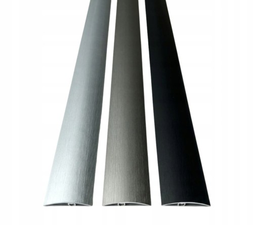 Listwa Progowa Różnice Poziomów 51mm 270 CM Aluminiowa Czarny Szczotkowany