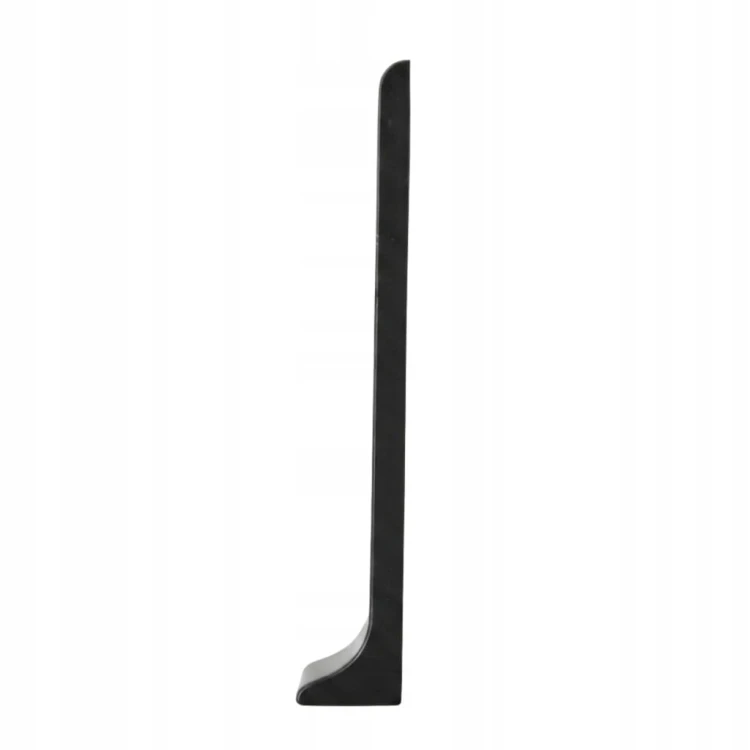Zakończenie Prawe do Aluminiowej Listwy Przypodłogowej 80 mm – Czarne