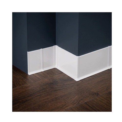 Narożnik zewnętrzny do listwy aluminiowej LP80 – aluminiowy biały MyHome