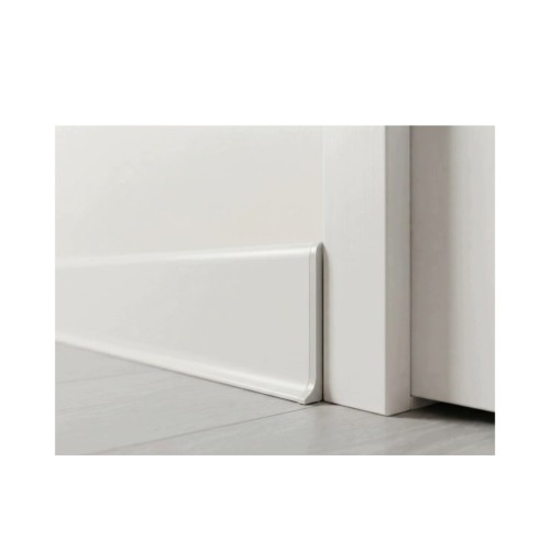 Listwa przypodłogowa aluminiowa 80mm Biała Mat 2,5m MyHome
