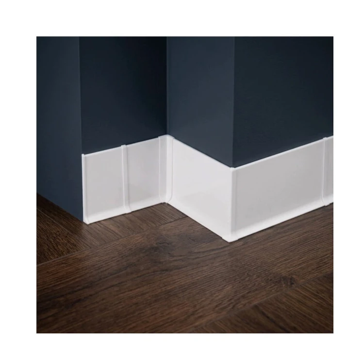 Listwa przypodłogowa aluminiowa 80mm Biała Mat 2,5m MyHome