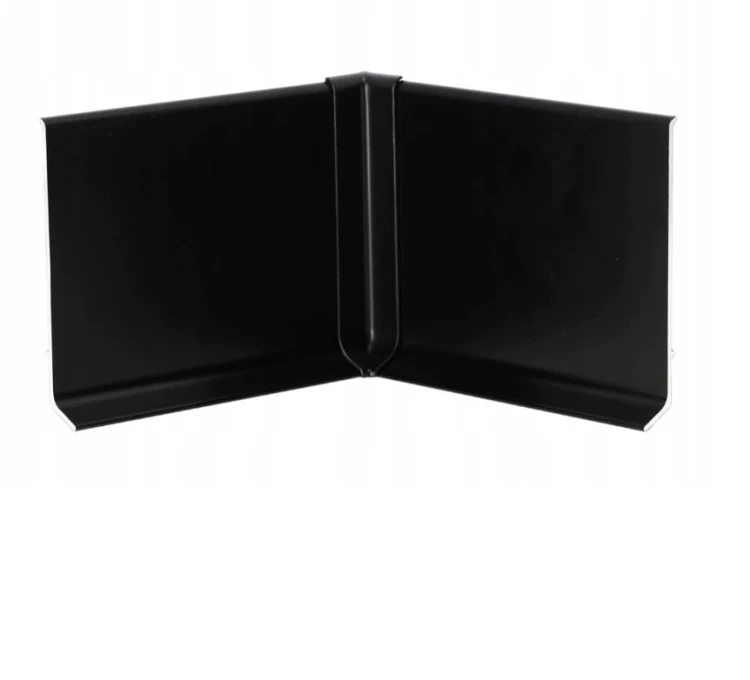 Listwa przypodłogowa aluminiowa 80mm Czarny Mat 2,5m MyHome