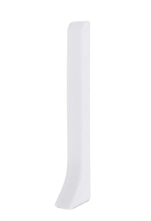 Zakończenie Prawe do Aluminiowej Listwy Przypodłogowej 80 mm – Białe