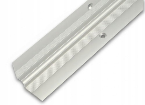 Listwa Schodowa Alu narożnikowa wewnętrzna do paneli SPC 5mm Srebrna 270cm