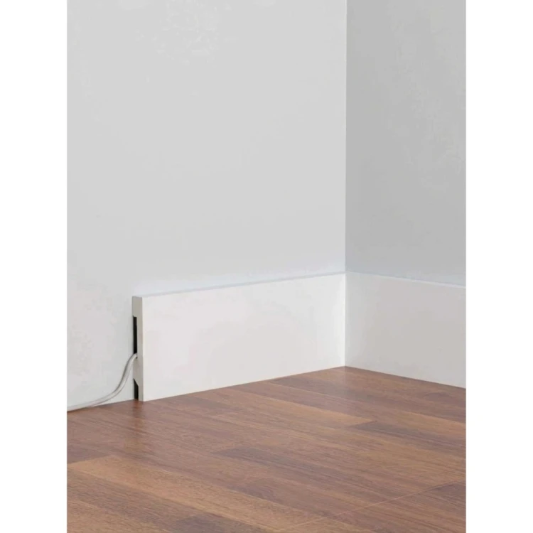 LISTWA PRZYPODŁOGOWA BIAŁA WODOODPORNA POLIMEROWA 240 CM 10 CM COKÓŁ HI-PS