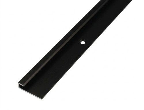 Listwa Zakończeniowa Aluminiowa Panele podłogowe, ścienne 4mm Czarna 270cm