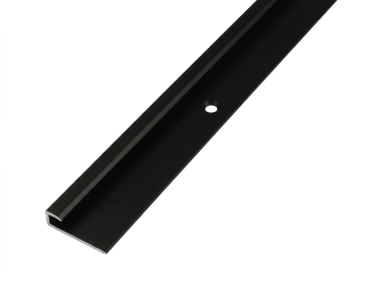 Listwa Zakończeniowa Aluminiowa Panele podłogowe, ścienne 4mm Czarna 270cm