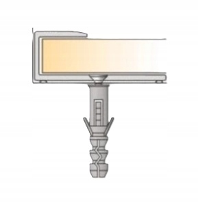 Listwa Zakończeniowa Aluminiowa Panele podłogowe, ścienne 4mm Czarna 270cm