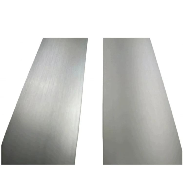LISTWA PROGOWA SAMOPRZYLEPNA 93 CM 40 MM ALUMINIOWA SREBRNA GŁADKA MYHOME