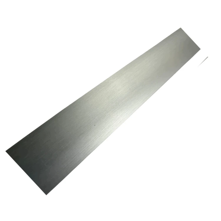 LISTWA PROGOWA SAMOPRZYLEPNA 93 CM 40 MM ALUMINIOWA SREBRNA SZCZOTKOWANA