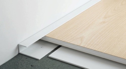 Listwa Zakończeniowa Aluminiowa Panele podłogowe, ścienne 4mm Biała 270cm