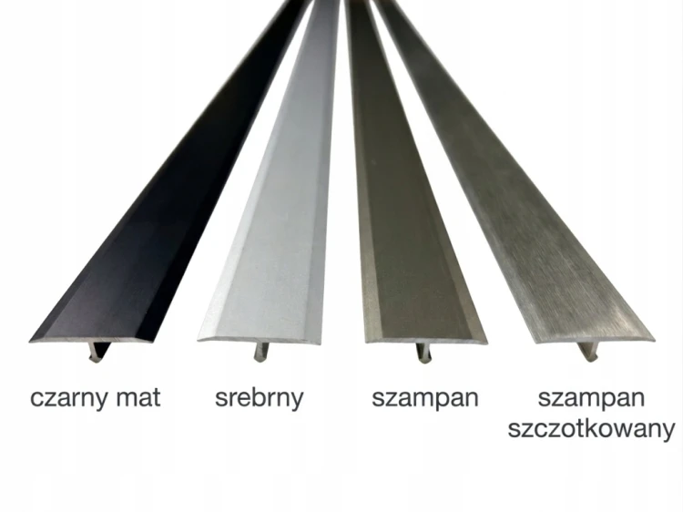 Profil T 25mm Listwa Progowa Dylatacyjna Czarny mat KTP25 93cm
