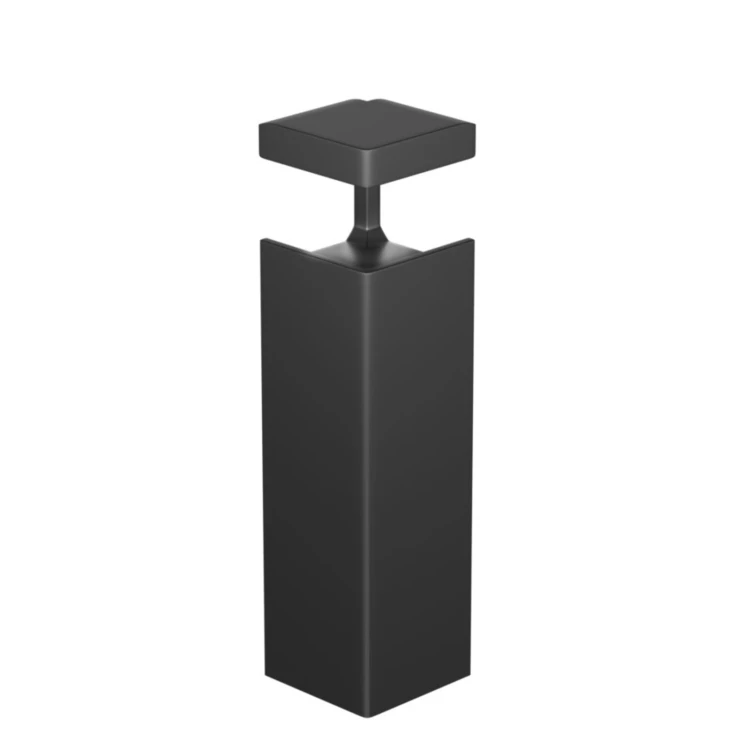 Listwa przypodłogowa aluminiowa LED z bocznym światłem 80mm Czarny Piaskowany 2,5m MyHome RMS-A-7