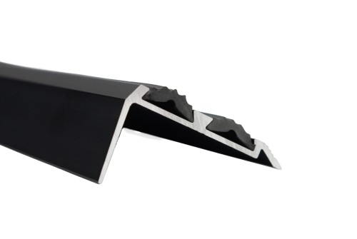 Profil aluminiowy Schodowy z wkładką antypoślizgową czarny mat 38x20mm – zdjęcie 2