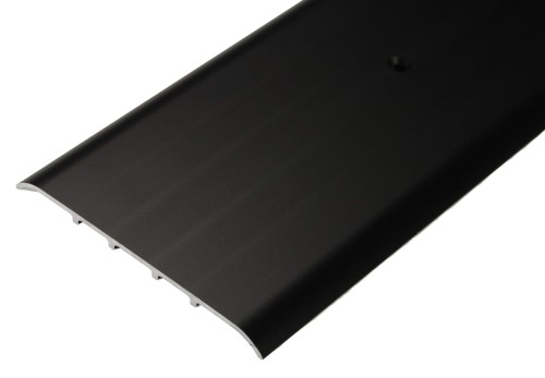 Aluminiowa listwa progowa łączeniowa na wkręty 80 mm Czarna 2,7m