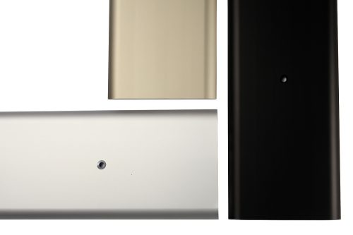 Aluminiowa listwa progowa łączeniowa na wkręty 80 mm Czarna 2,7m – zdjęcie 2