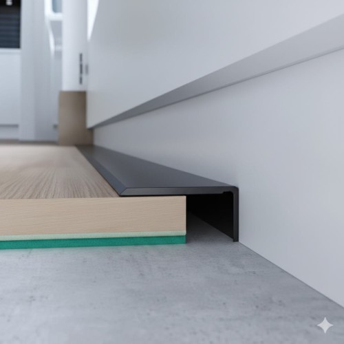 Listwa Aluminiowa Zakończeniowa 20x10mm 270cm Profil narożny Czarny Mat – zdjęcie 2