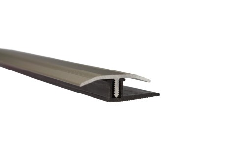 aluminiowa listwa łączeniowa szampan 30mm z profilem bazowym z pvc długości 2,7m
