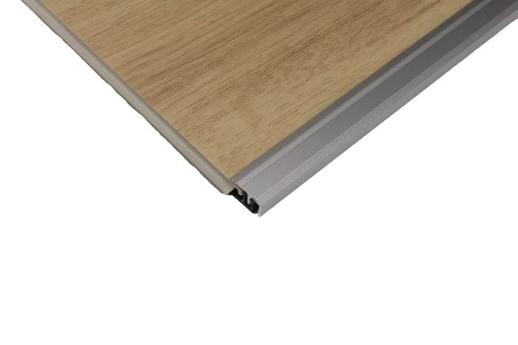 Aluminiowa listwa zakończeniowa 20mm Piasek pustyni z profilem bazowym PVC 2,7m – zdjęcie 8