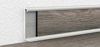 Listwa aluminiowa na wkładkę SPC, winyl - 60 x 5 mm - Szampan – zdjęcie 3