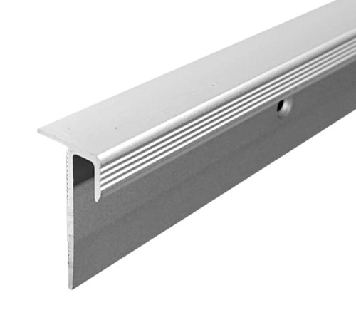 Profil aluminiowy F schodowy zewnętrzny 5 mm 2.7m Srebrny